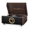 Victrola Highland 4-in-1 Bluetooth Record Player with Speakers  3-Speed Vinyl Record Player, FM Radio & 3.5mm Aux, Wireless Music Streaming (Espresso) view 1