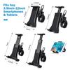 Adjustable 360 Swivel Portable Compact Tablet/Cell Phone Holder for Gym Handlebar on Exercise Bikes & Treadmills, Or Car Steering Wheel,Compatible with 3.5-12" Tablets (For iPad Pro 9.7/10.5'') view 3