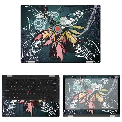 Decalrus - Protective Decal Floral Skin Sticker for Lenovo ThinkPad Yoga L390 (13.3" Screen) case Cover wrap LEtnkpdYg_L390-178
