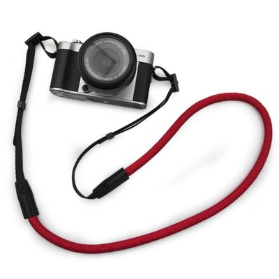 kinokoo Camera Strap Durable Shoulder Strap for Mirrorless and DSLR Camera, Vintage Neck Strap Nylon Rainbow Strap (RED)