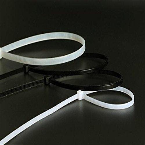 Mercury_Group, Cable Ties, 250Pcs/Pack 5x250mm Width 3.6mm Black Color Self-Locking Plastic Nylon Cable Ties - (Color: 5X250mm White)