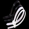 Mercury_Group, Cable Ties, 250Pcs/Pack 5x250mm Width 3.6mm Black Color Self-Locking Plastic Nylon Cable Ties - (Color: 5X250mm White) view 2