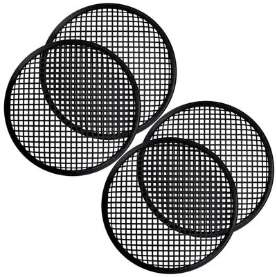 2 Pair Audiopipe 12" inch Subwoofer Metal Waffle Grills - Universal Speaker Cover Guard - GLKT-12 - Black