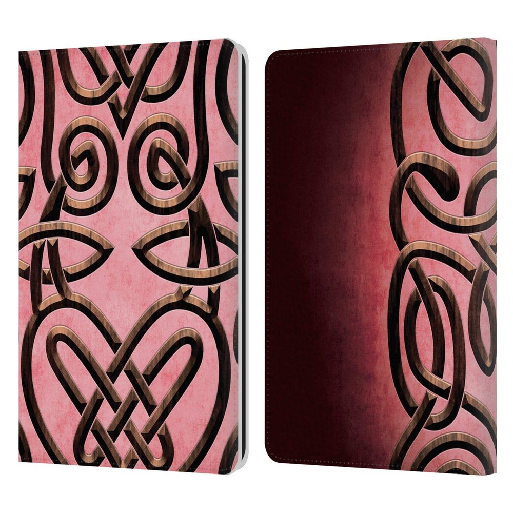 Head Case Designs Officially Licensed Brigid Ashwood Love Knot Celtic Wisdom 3 Leather Wallet Case Compatible with Kindle Paperwhite 1/2 / 3