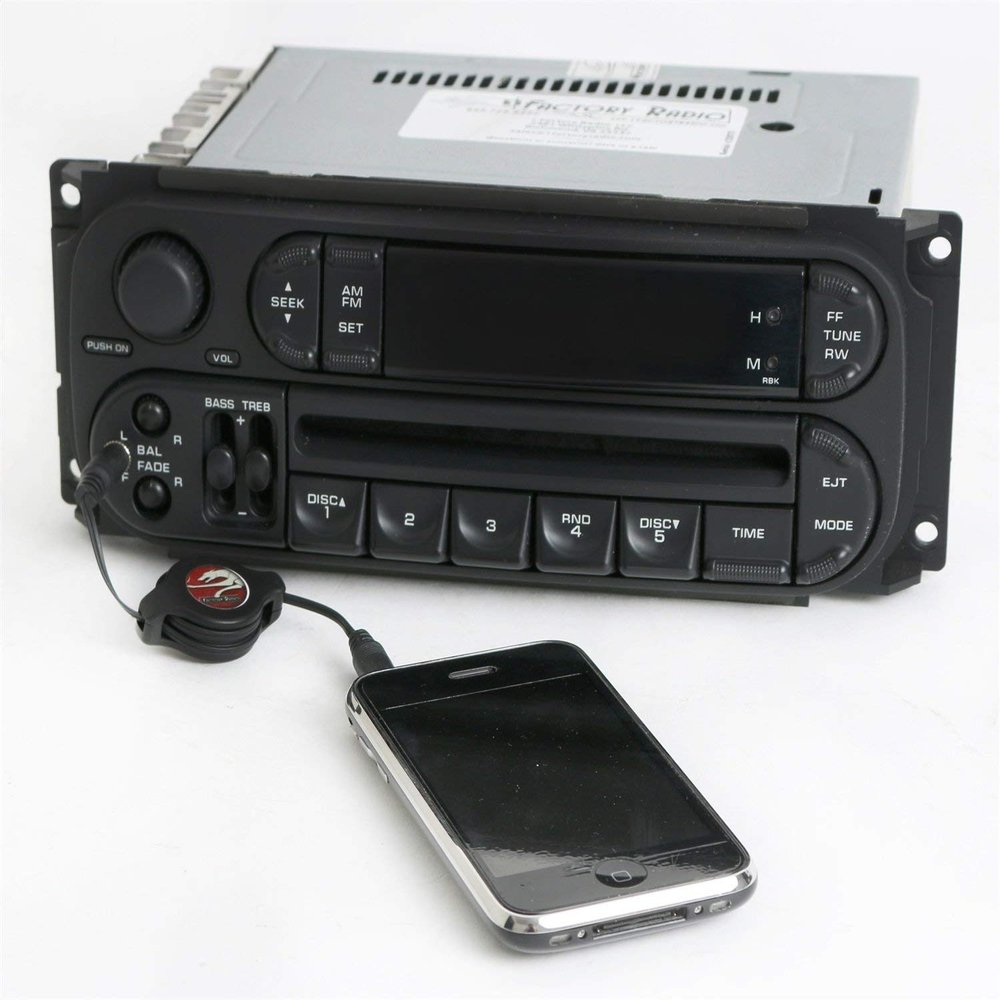 1 Factory Radio AM FM CD Upgraded With Auxiliary Input Compatible With 2002-2005 Dodge Neon RBK Slider Ver P05064354 (Renewed)