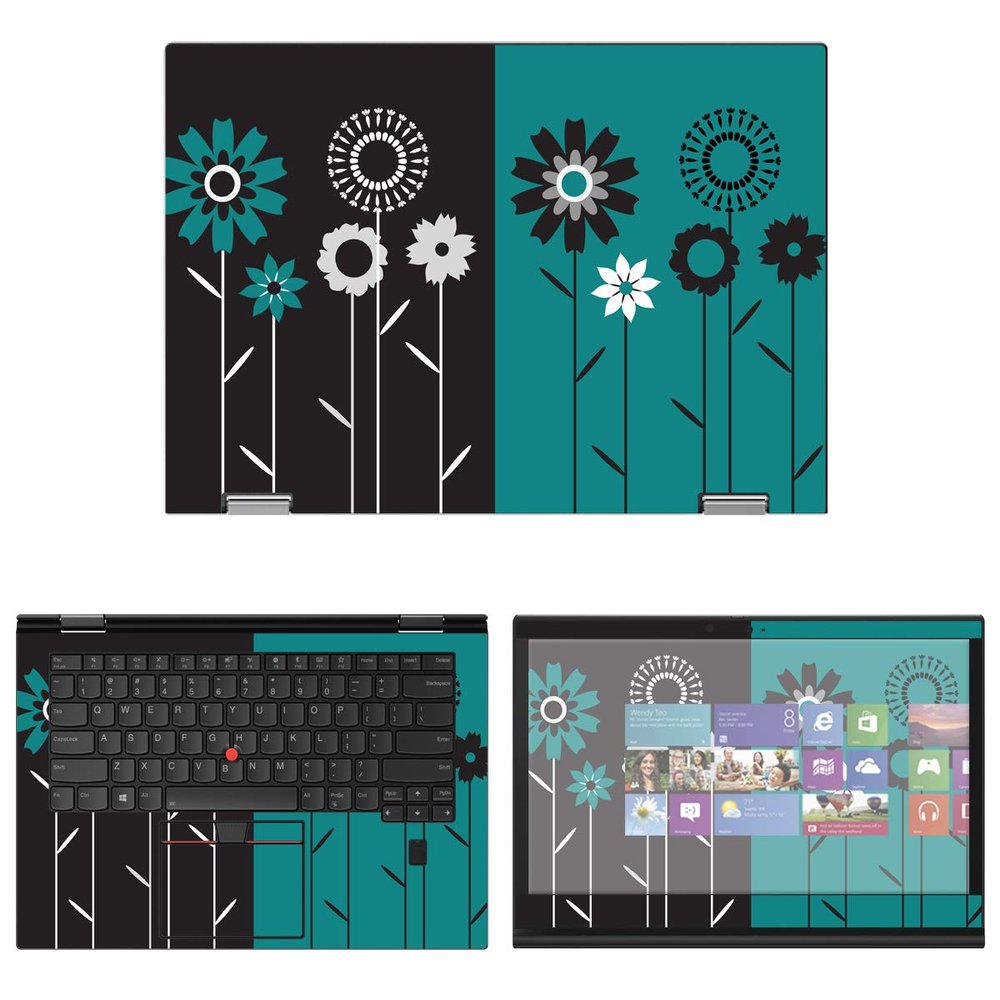 Decalrus - Protective Decal Floral Skin Sticker for Lenovo ThinkPad X1 Yoga (3rd Gen.) (14" Screen) case Cover wrap LEtnkpadX1Yoga3gen-70