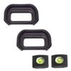 Eyepiece Eyecup Viewfinder Eye Cup for Sony Alpha A6500 A6400 A6600 Camera for viewfinder (2-Pack),ULBTER FDA-EP17 Eyepiece Eye Cup with Hot Shoe Cover (FAD-EP17) view 1