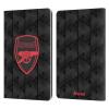 Head Case Designs Officially Licensed Arsenal FC Black Crest and Gunners Logo Leather Wallet Case Compatible with Kindle Paperwhite 1/2 / 3 view 1