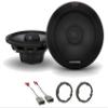 Alpine Pair R-S65.2 300 Watt 6.5" Coaxial 2-Way Speakers Bundle with METRA 72-7800 Speaker Connector Harness & METRA 82-7803 6" Speaker Adapter Plate (Pair) Compatible with 2001-2005 Honda Civic view 1