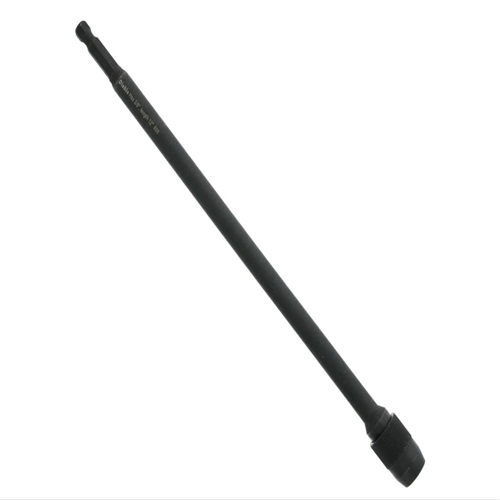 Diablo Universal Extension for Drills with Quick-Change Feature - Ideal for Snap-Lock Plus Mandrel System - 3/8" Hex, 12" Length, 3000 Max RPM - DHS375XT12