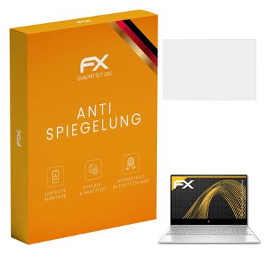 atFoliX Screen Protector compatible with HP Envy x360 15-dr0006ng Screen Protection Film, anti-reflective and shock-absorbing FX Protector Film (2X)