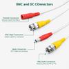 SLLEA 65ft White BNC Extension Cable Cord Lead Compatible with Night Owl Bullet Security Camera CM-PTHD80W-BU view 3