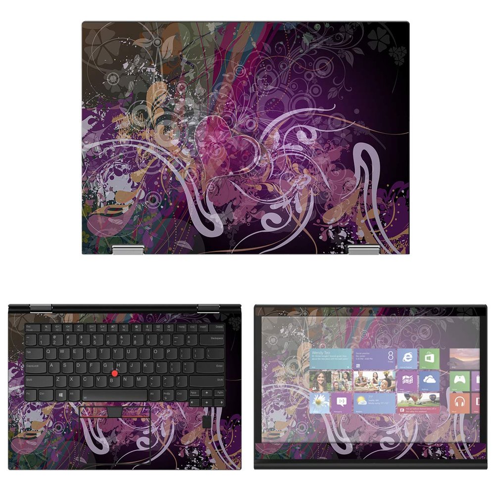 Decalrus - Protective Decal Skin Sticker for Lenovo ThinkPad X1 Yoga (3rd Gen.) (14" Screen) case Cover wrap LEtnkpadX1Yoga3gen-136