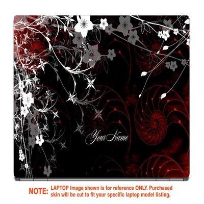 Decalrus - Protective Decal for The Lenovo ThinkPad X1 Yoga (3rd Gen.) (14" Screen) Laptop with Customized Name LEtnkpadX1Yoga3gen-Name12