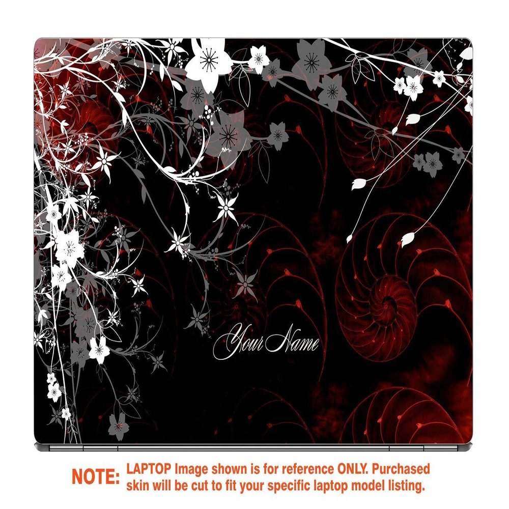 Decalrus - Protective Decal for The Lenovo ThinkPad X1 Yoga (3rd Gen.) (14" Screen) Laptop with Customized Name LEtnkpadX1Yoga3gen-Name12