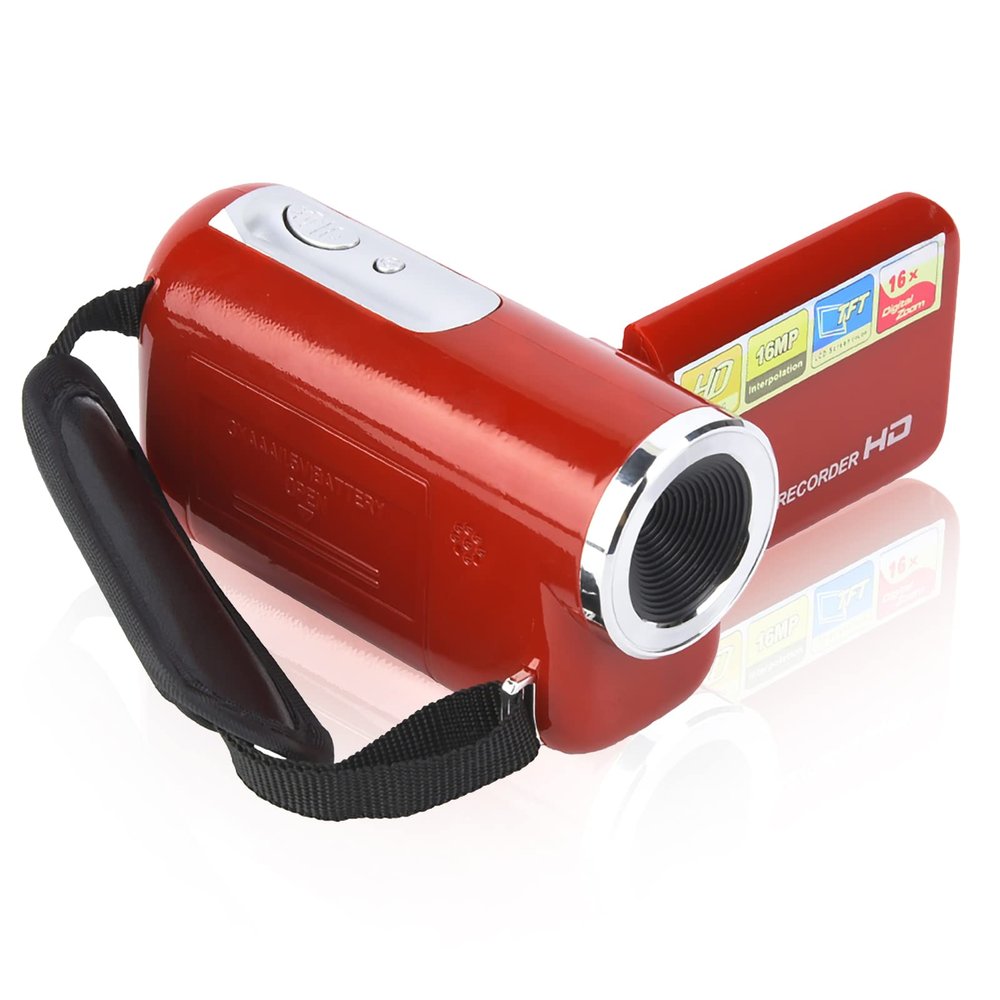 Serounder Children Kids Digital Video Camera Camcorder,Portable Exquisite 2'' TFT LCD,1080 * 720,4k HD Digital Zoom Photography Support Memory Card,Best Birthday,Christma,Holiday,Sports (