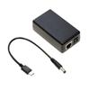 UCTRONICS USB-C PoE Splitter Gigabit, PoE to USB-C 5V/4A Power Supply for Raspberry Pi 4 and More, 802.3at Power Over Ethernet to USB Type-C Adapter view 1