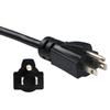 10 Feet Tool Power Cord 14AWG Heavy Duty 3 Prong 15A 125V 105 Temperature Resistance Waterproof Replacement Power Supply Cord (3.1 Meters,Black) view 2