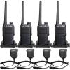 Retevis RT47 IP67 Waterproof 2 Way Radio,Heavy Duty Two Way Radio with Mic, Fully Dustproof,Waterproof 1m/30min,License-Free,Lightweight,Walkie Talkies for Construction Manufacture Outdoor(4 Pack) view 1