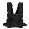 2X MASO Universal Chest Pack Bag Harness Nylon Bag Pack for Radio Walkie Talkie Chest 3 Pocket Backpack Holster view 1