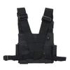 2X MASO Universal Chest Pack Bag Harness Nylon Bag Pack for Radio Walkie Talkie Chest 3 Pocket Backpack Holster view 3