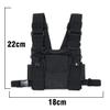 2X MASO Universal Chest Pack Bag Harness Nylon Bag Pack for Radio Walkie Talkie Chest 3 Pocket Backpack Holster view 4