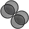 2 Pairs Pipeman's 15" inch Subwoofer Metal Waffle Grills - Universal Speaker Cover Guard - Black view 1