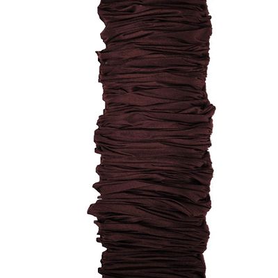 Cord & Chain Cover, 6.5 feet, Dupioni Faux Silk Fabric, Hook-and-Loop Strip Close- Use for Chandelier, Lighting, Wires (Chocolate) Natural