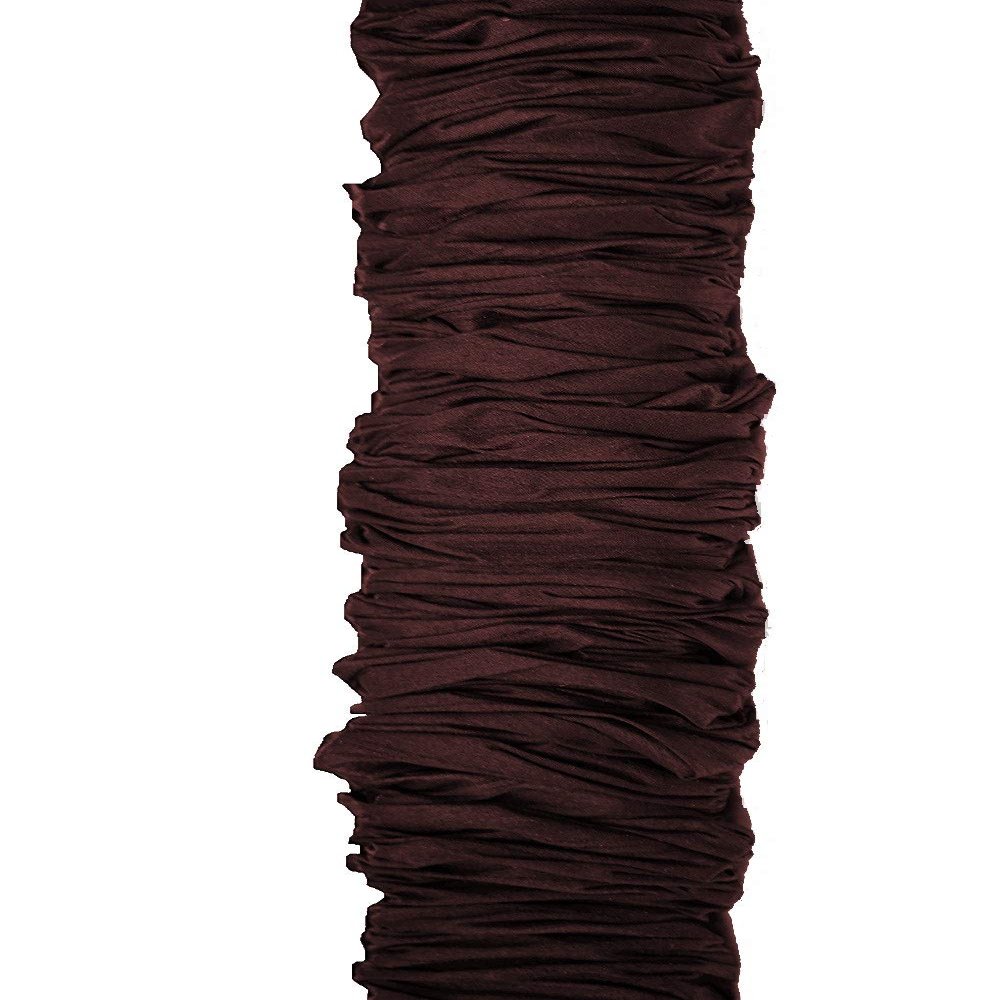 Cord & Chain Cover, 6.5 feet, Dupioni Faux Silk Fabric, Hook-and-Loop Strip Close- Use for Chandelier, Lighting, Wires (Chocolate) Natural