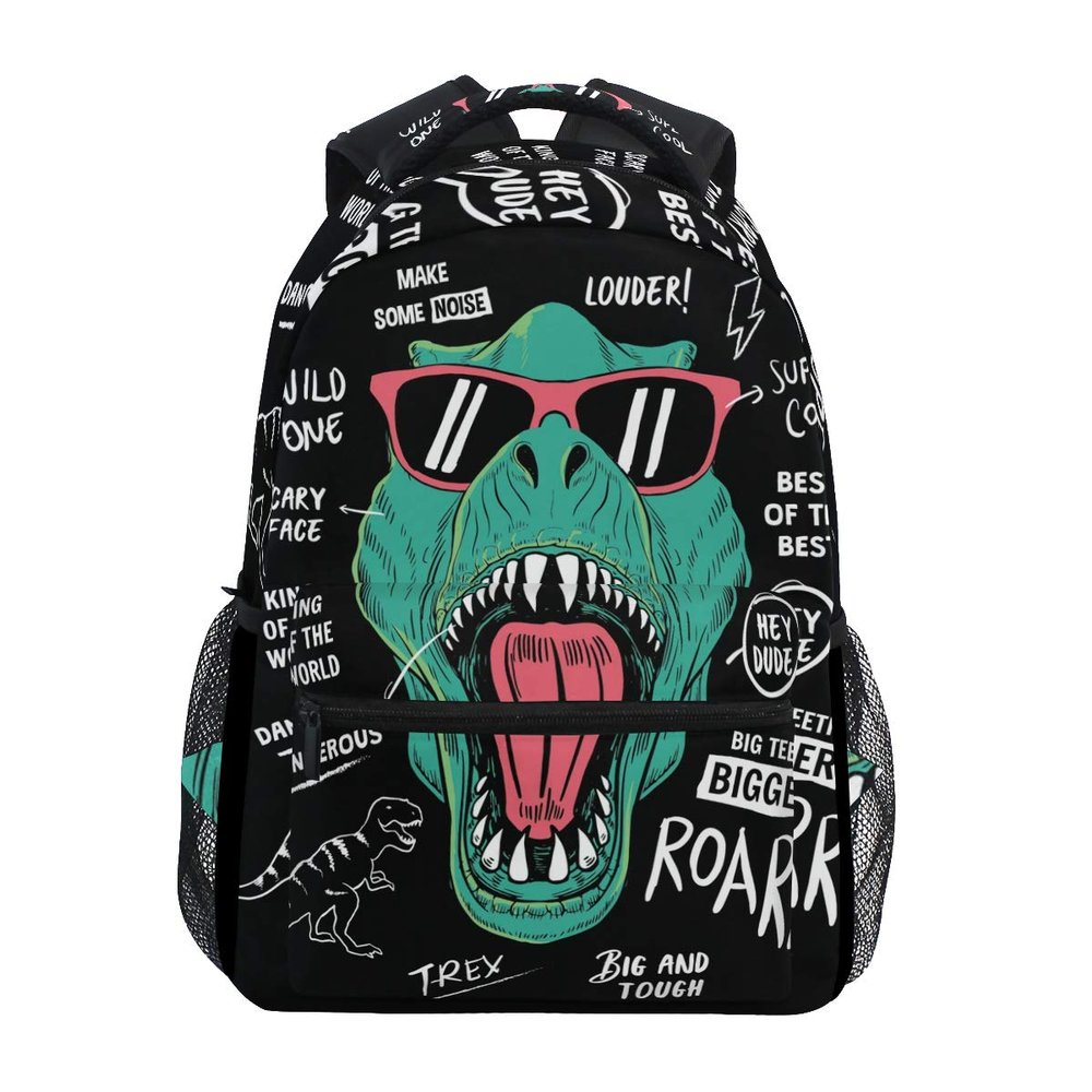 ALAZA Cool T Rex Dinosaur Funny Large Backpack Personalized Laptop iPad Tablet Travel School Bag with Multiple Pockets for Men Women College