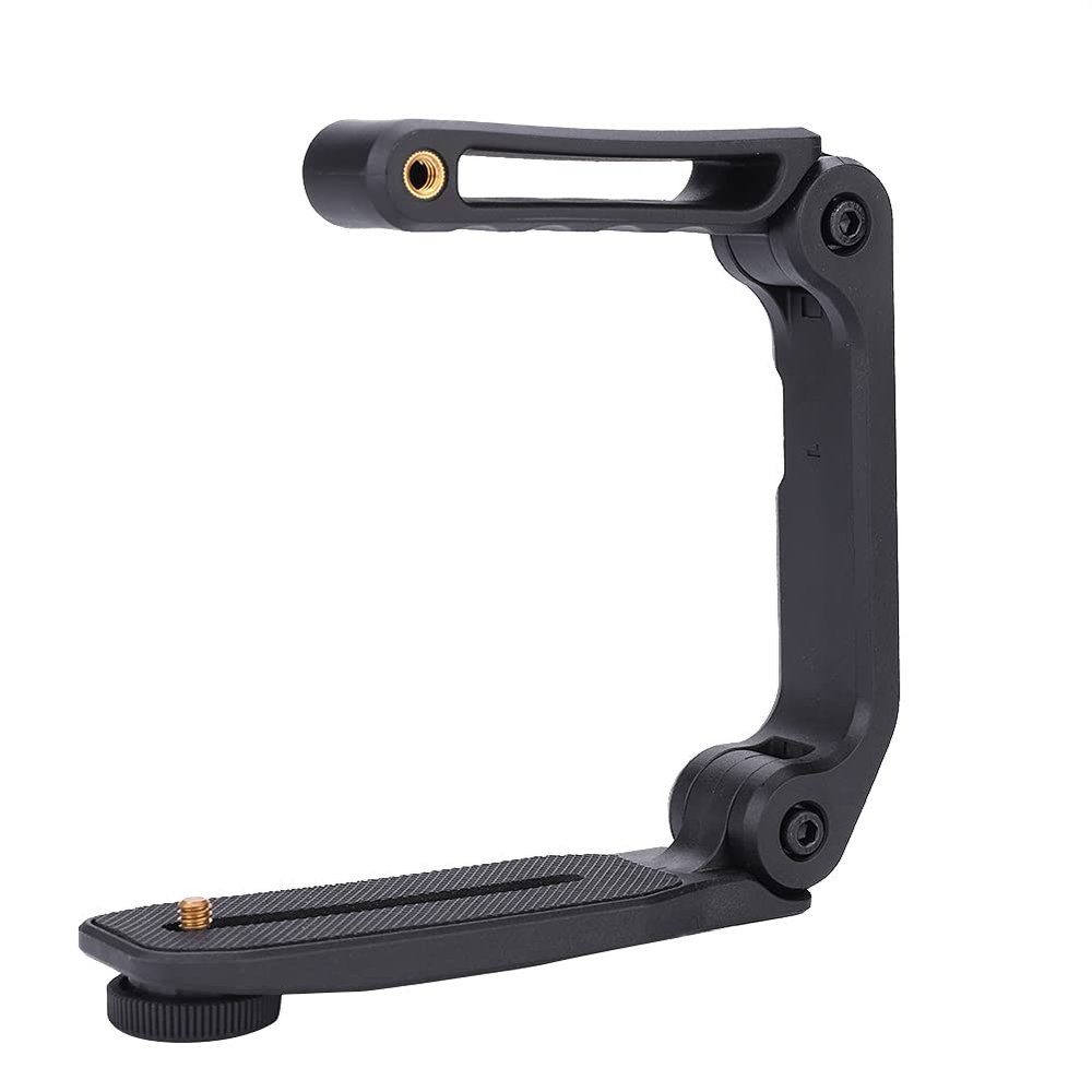 Handle Stabilizer,Portable Foldable Video Filming Camera Handheld Stabilizing Grip Rig with Built-in Hexagon Wrench,1/4 Inch Thread,for DSLR/Digital Video Cameras
