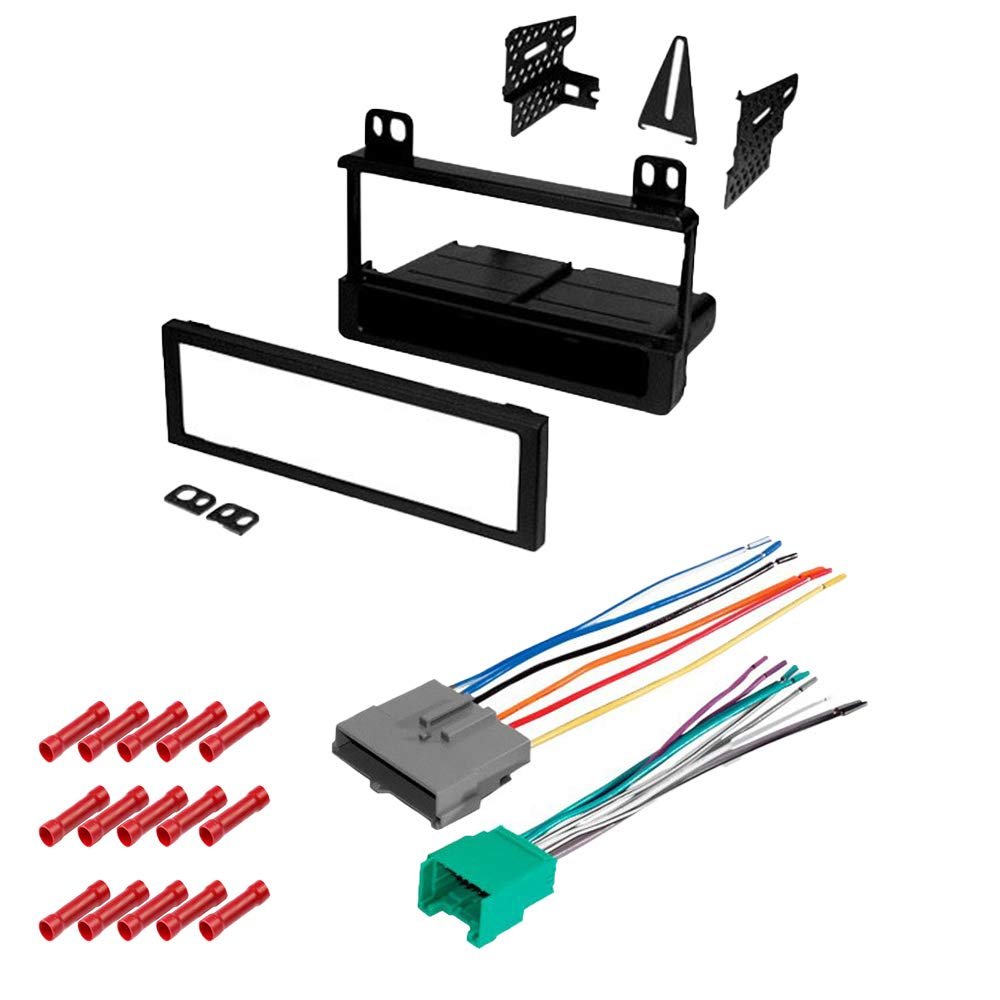 CACH KIT366 Bundle with Car Stereo Installation Kit for Ford 1995  1997 Crown Victoria  in Dash Mounting Kit, Harness for Single Din Radio Receiver (3 Item)