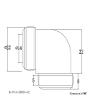 Bykski Rigid 14mm OD 90 Degree Fitting (B-HTJ-DB90-V2) - Red view 2