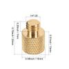 uxcell 3/8" Male to 1/4" Female Threaded Screw Adapter for Microphone Tripod Stand 2pcs view 2