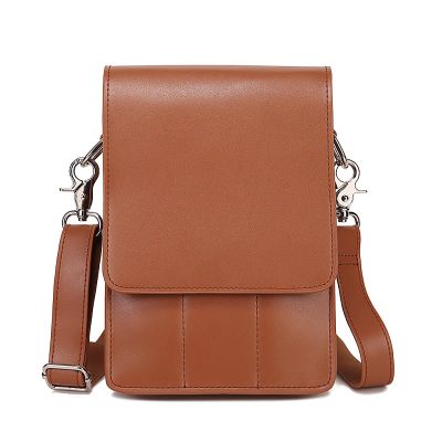 Scissor Bag Belt, Aolaso Soft Genuine Leather Salon Barber Hairdressing Scissor Holster Hair Stylist Tools Bag with Shoulder Strap for Combs, Clips