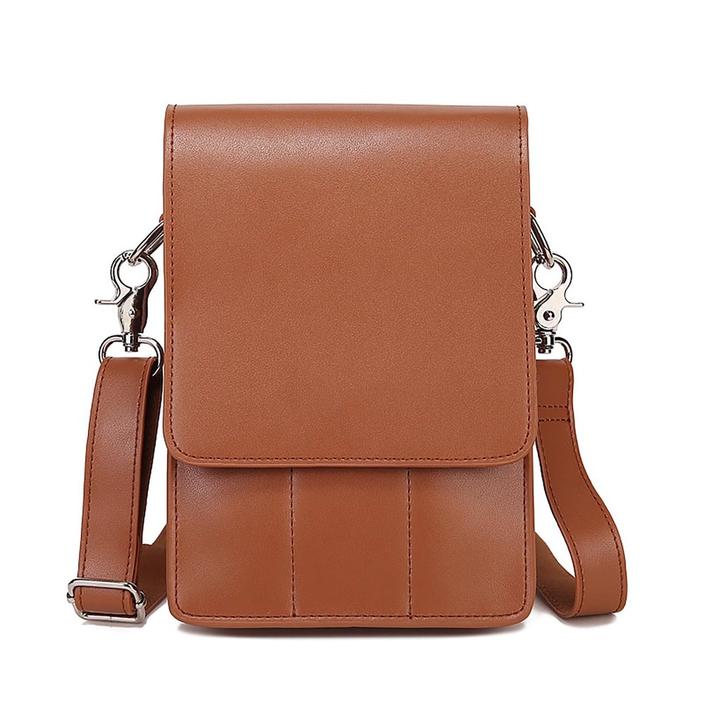 Scissor Bag Belt, Aolaso Soft Genuine Leather Salon Barber Hairdressing Scissor Holster Hair Stylist Tools Bag with Shoulder Strap for Combs, Clips