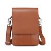 Scissor Bag Belt, Aolaso Soft Genuine Leather Salon Barber Hairdressing Scissor Holster Hair Stylist Tools Bag with Shoulder Strap for Combs, Clips view 1