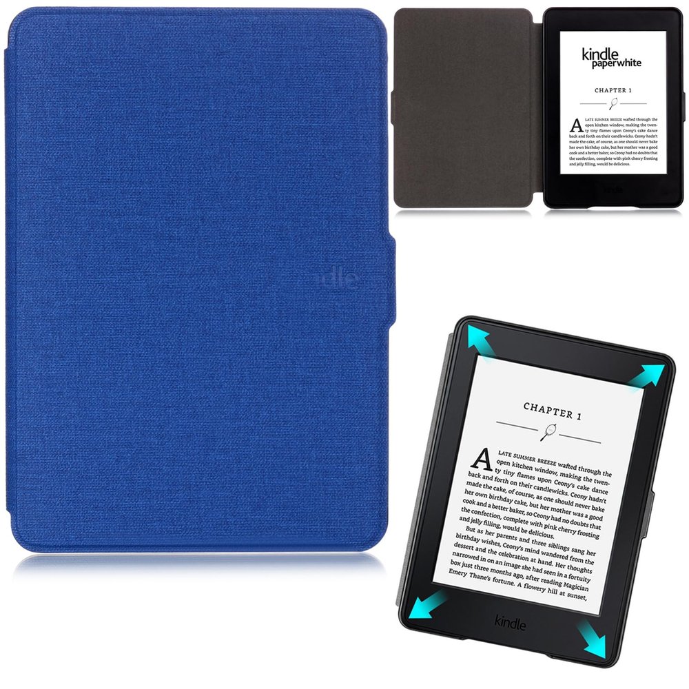 Artyond Case for Kindle Paperwhite 123, Ultra Slim Folio Cover with Auto Wake/Sleep Feature Smart Case for Amazon Kindle Paperwhite 123 (Fits All 2012, 2013, 2015 and 2016 Versions), Blue