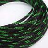 1 Meters x 12MM Green&Black Tube PET Expandable Braided Sleeving Cable view 1