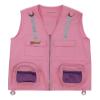 Eagle Eye Explorer Multi-Piece Set Cargo Vest with Reflective Safety Straps, 1 8x21 Magnification Binoculars and Safari Hat for Boys and Girls (Small/Medium, Pink) view 2
