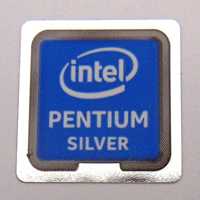 VATH Sticker Compatible with Intel PENTIUM Silver 18x18mm / 11/16" x 11/16" [1021]