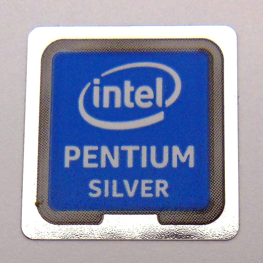 VATH Sticker Compatible with Intel PENTIUM Silver 18x18mm / 11/16" x 11/16" [1021]