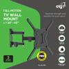ELG Full Motion TV Wall Mount - Fits 26'' to 65'' TVs, Up to 66.1lbs, Swivel, Tilt, Extension, Max VESA 400x400mm, FULL40 PRO, Heavy-Duty Steel Construction, Sleek Black Finish view 2