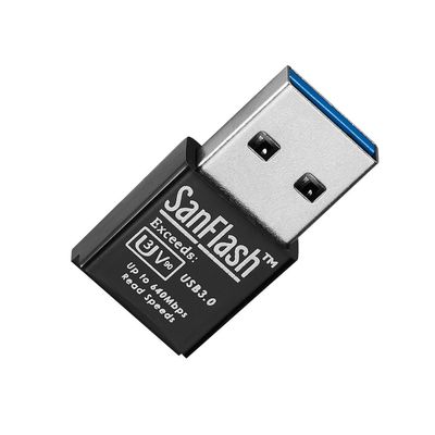 SanFlash PRO USB 3.0 Card Reader Works for Xolo Era X Adapter to Directly Read at 5Gbps Your MicroSDHC MicroSDXC Cards
