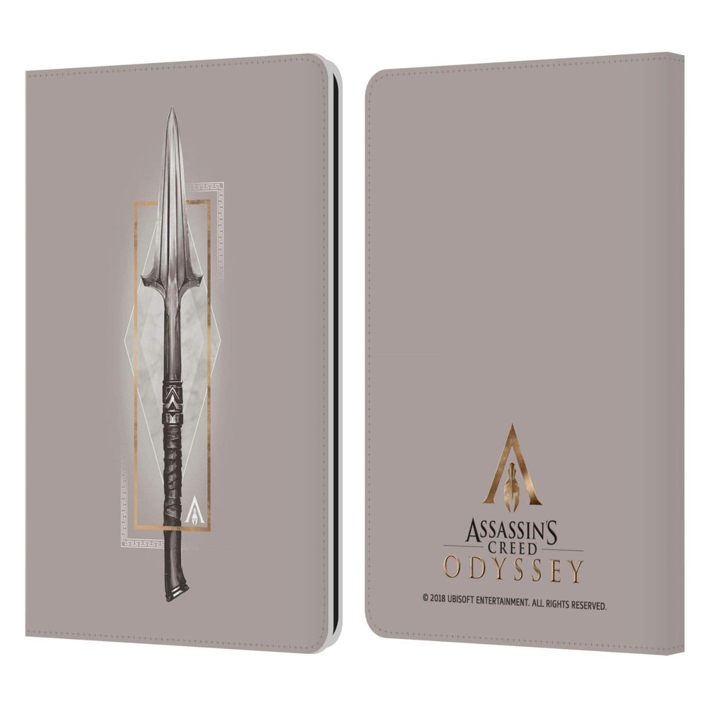 Head Case Designs Officially Licensed Assassin's Creed Spear Odyssey Artwork Leather Wallet Case Compatible with Kindle Paperwhite 1/2 / 3