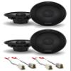 Alpine Pair R-S65.2 300 Watt 6.5" Car Audio Coaxial 2-Way Speakers Bundle with METRA 72-9300 Speaker Harness Connector Compatible with 2000-2004 Subaru Outback view 1