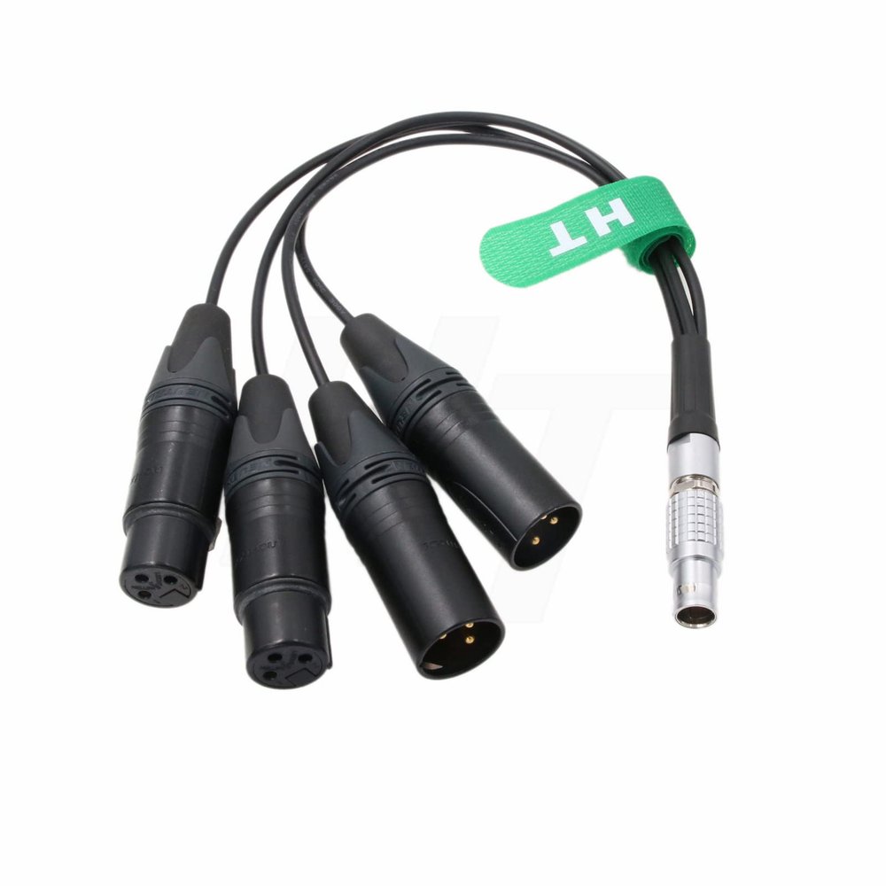 HangTon 10 pin Audio Cable for Atomos Shogun Inferno, Ninja Inferno 7", Shogun Flame, Shogun 7 Monitor to 3 pin XLR Mic Mixer