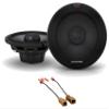 Alpine Pair R-S65.2 300 Watt 6.5" Car Audio Coaxial 2-Way Speakers Bundle with METRA 72-7400 Speaker Harness Connector Compatible with 2002-2006 Nissan Altima Sedan view 1