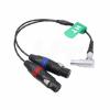 HangTon Audio Input Cable for Atomos Shogun Inferno, Ninja Inferno, Shogun Flame, Shogun 7 Monitor Right Angle 10 pin to Dual XLR 3 pin Female Sound Devices Mixer view 1