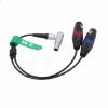 HangTon Audio Input Cable for Atomos Shogun Inferno, Ninja Inferno, Shogun Flame, Shogun 7 Monitor Right Angle 10 pin to Dual XLR 3 pin Female Sound Devices Mixer view 2